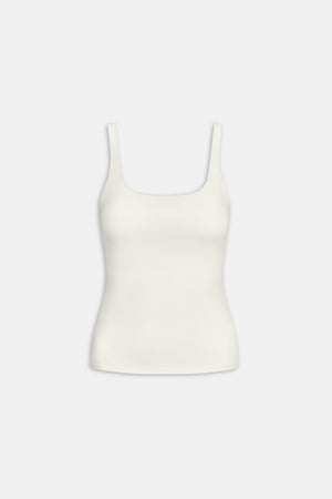 DayFlex Square Neck Full Length Vest - Ivory