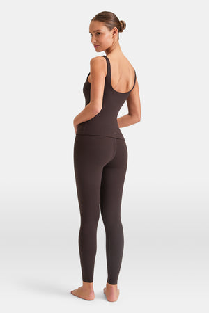 DayFlex Built-In Support Essential Square Neck Vest - Americano