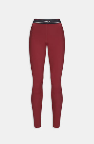 DAYFLEX LOGO WAISTBAND LEGGING - VINTAGE RED