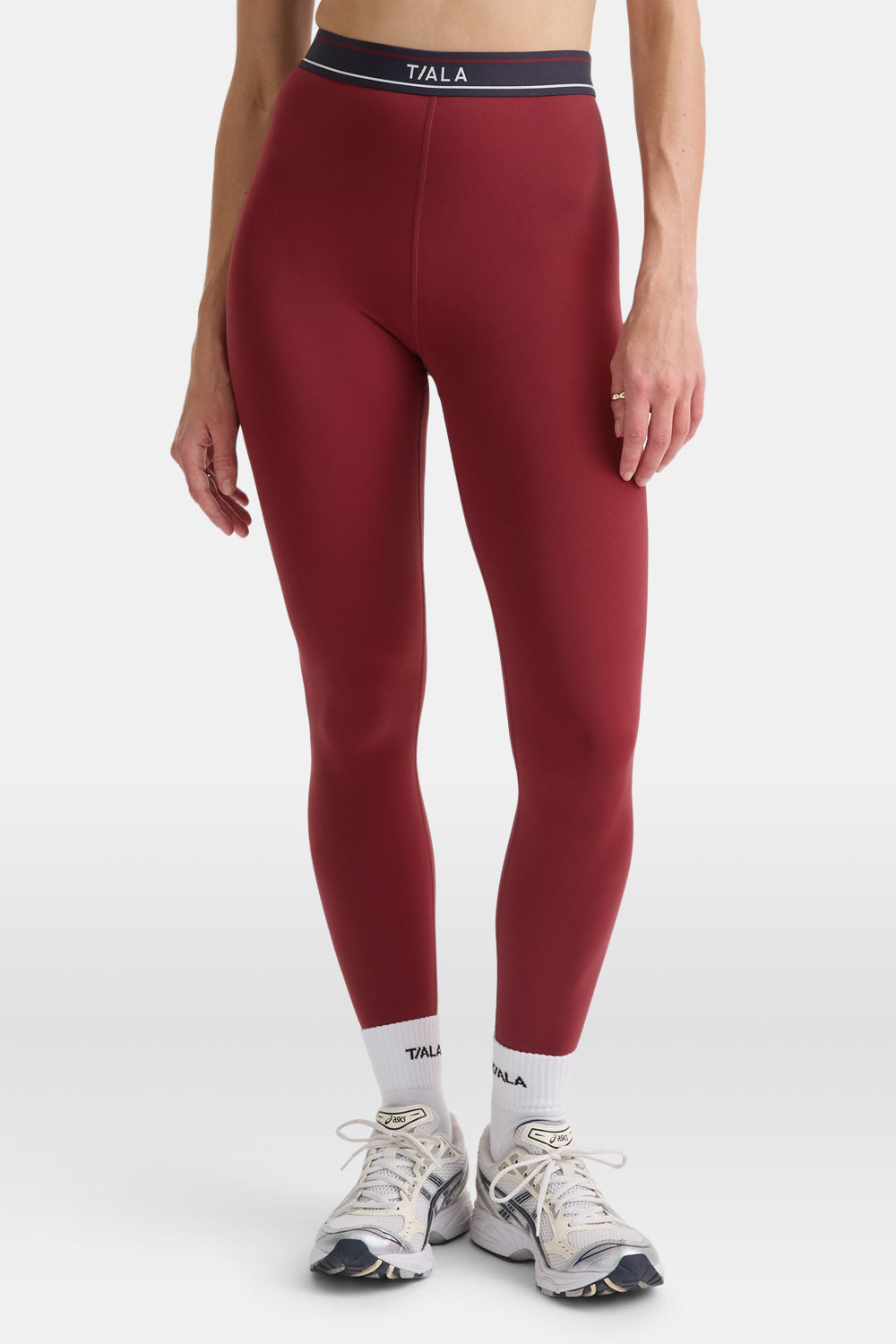DAYFLEX LOGO WAISTBAND LEGGING - VINTAGE RED