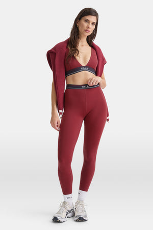 DAYFLEX LOGO WAISTBAND LEGGING - VINTAGE RED