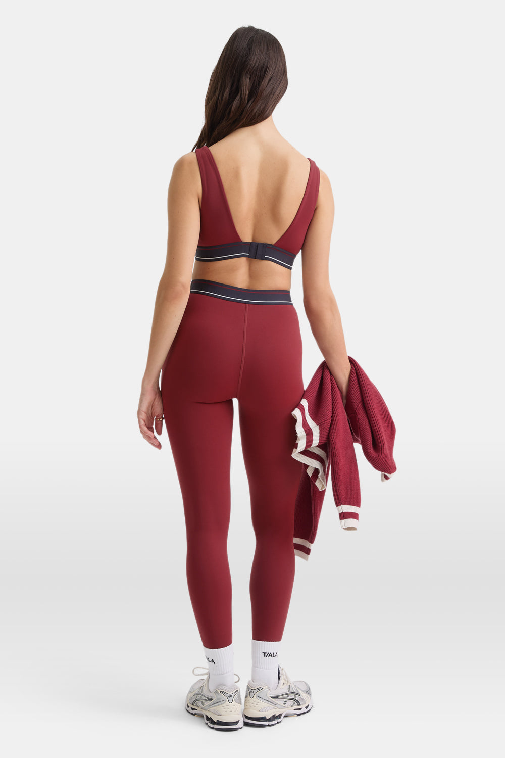 DAYFLEX LOGO WAISTBAND LEGGING - VINTAGE RED