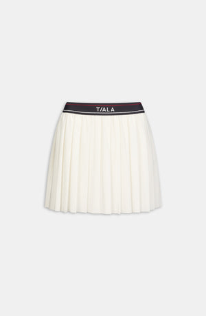DAYFLEX LOGO PLEATED SKORT - IVORY