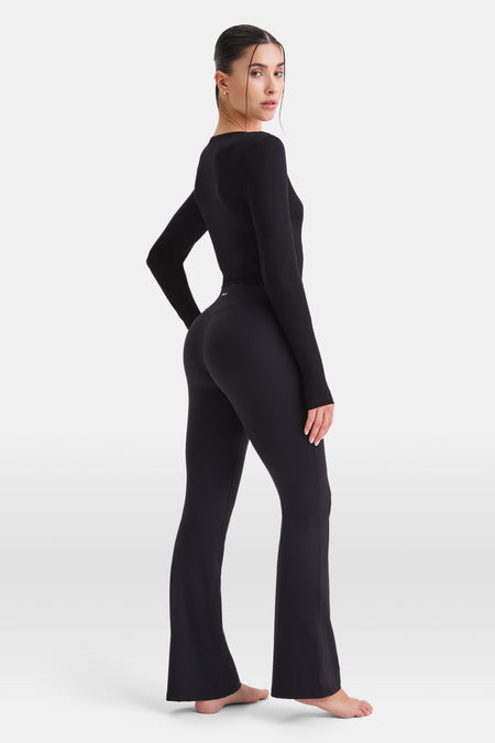 Wrap Around Cardigan - Shadow Black