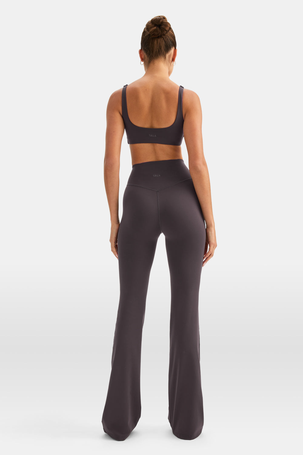 DAYFLEX WRAP HIGH WAISTED FLARED YOGA PANT COOL ESPRESSO TALA
