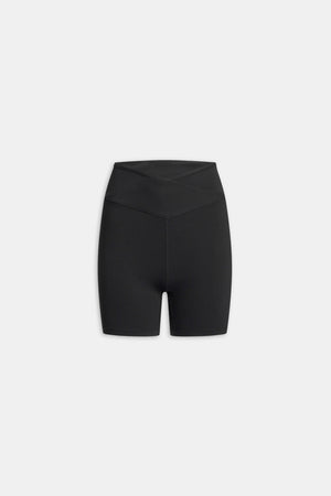 DayFlex Wrap Cycling Shorts - Shadow Black