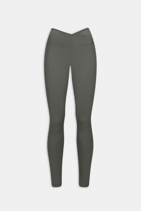 DayFlex Wrap High Waisted Legging - Dark Olive