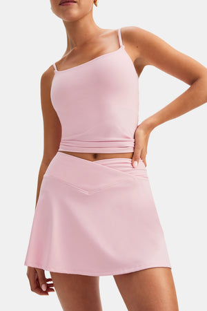 DayFlex Wrap Waist Skort - Ballet Slipper