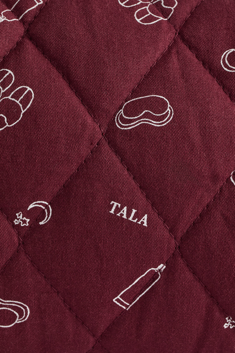 Quilted Makeup Bag - Port Print