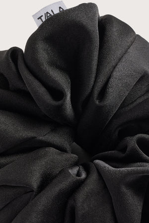 XL Satin Scrunchie - Black
