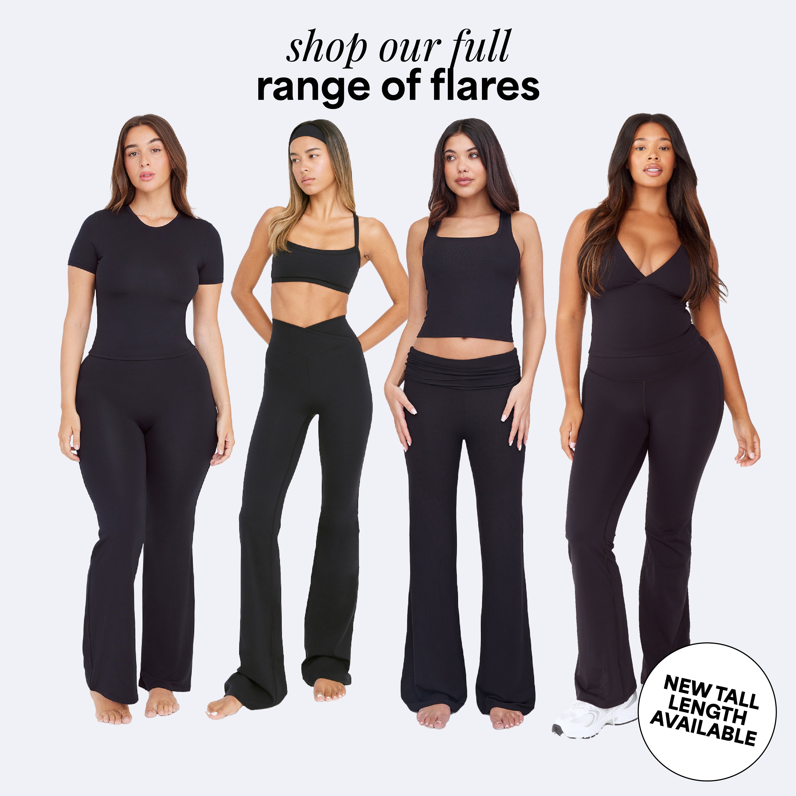 2023 Flare Yoga Womens High Waist Wide Leg Cropped Yoga Pants Flare Black Flared  Gym Sports Trousers For Plus Size Dance From Armelia, $21.51 | DHgate.Com