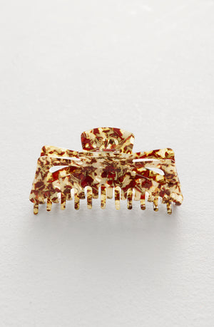LOGO CLAW CLIP - TORTOISE