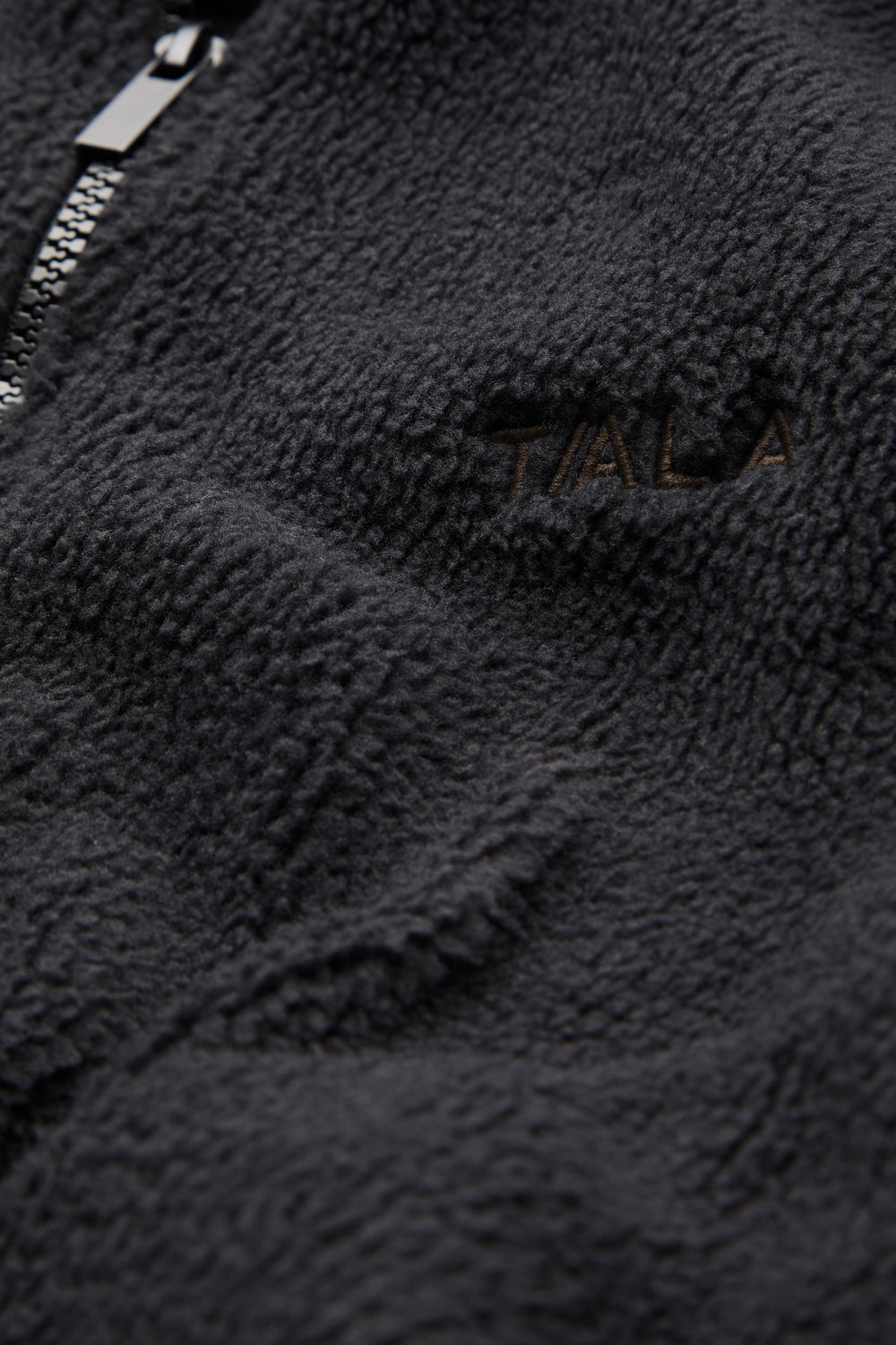 1/4 Zip Fleece Jacket - Black