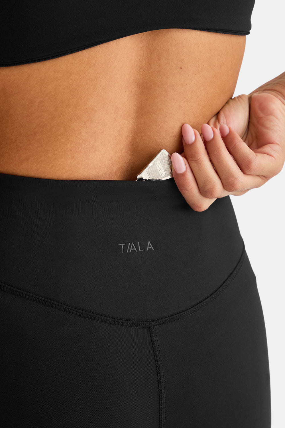 SkinLuxe Fleece High Waisted Legging - Shadow Black