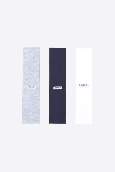 DAYFLEX HEADBAND 3 PACK - GREY MARL, NAVY, WHITE