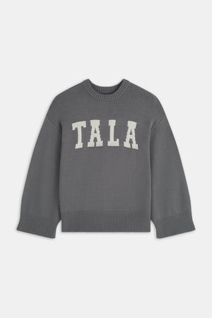 TALA Knit Sweater - Charcoal And Milk