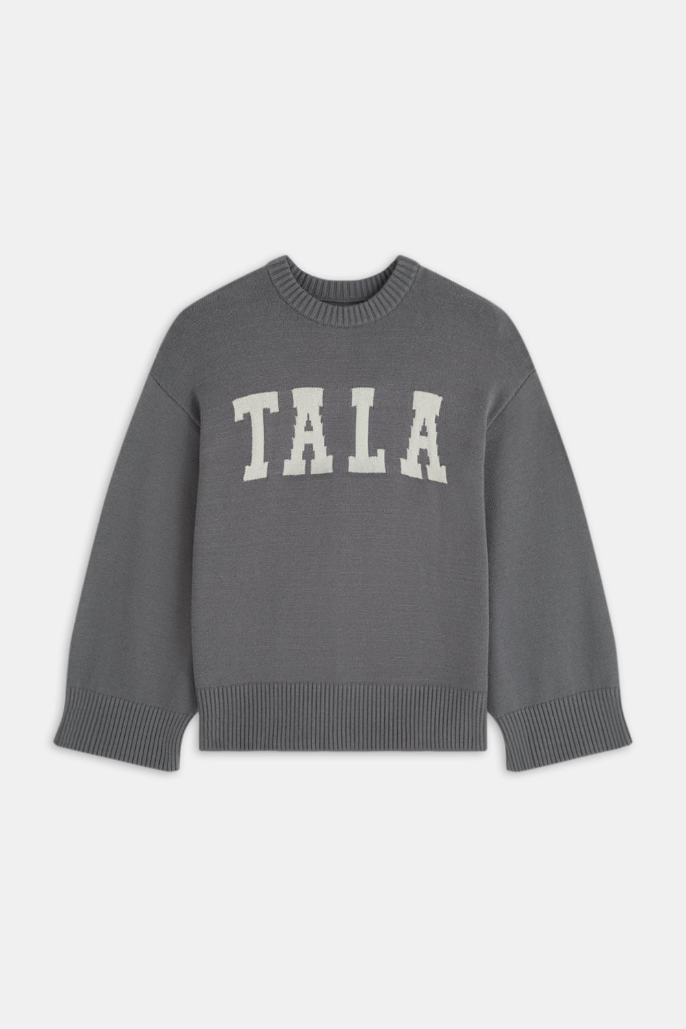 ☆YALE☆ WOMENS COMFORT COOL HALF SLEEVE KNIT WARM GRAY YEM1 Fine-knit Sweater - Gray melange - Ladies | H&M US