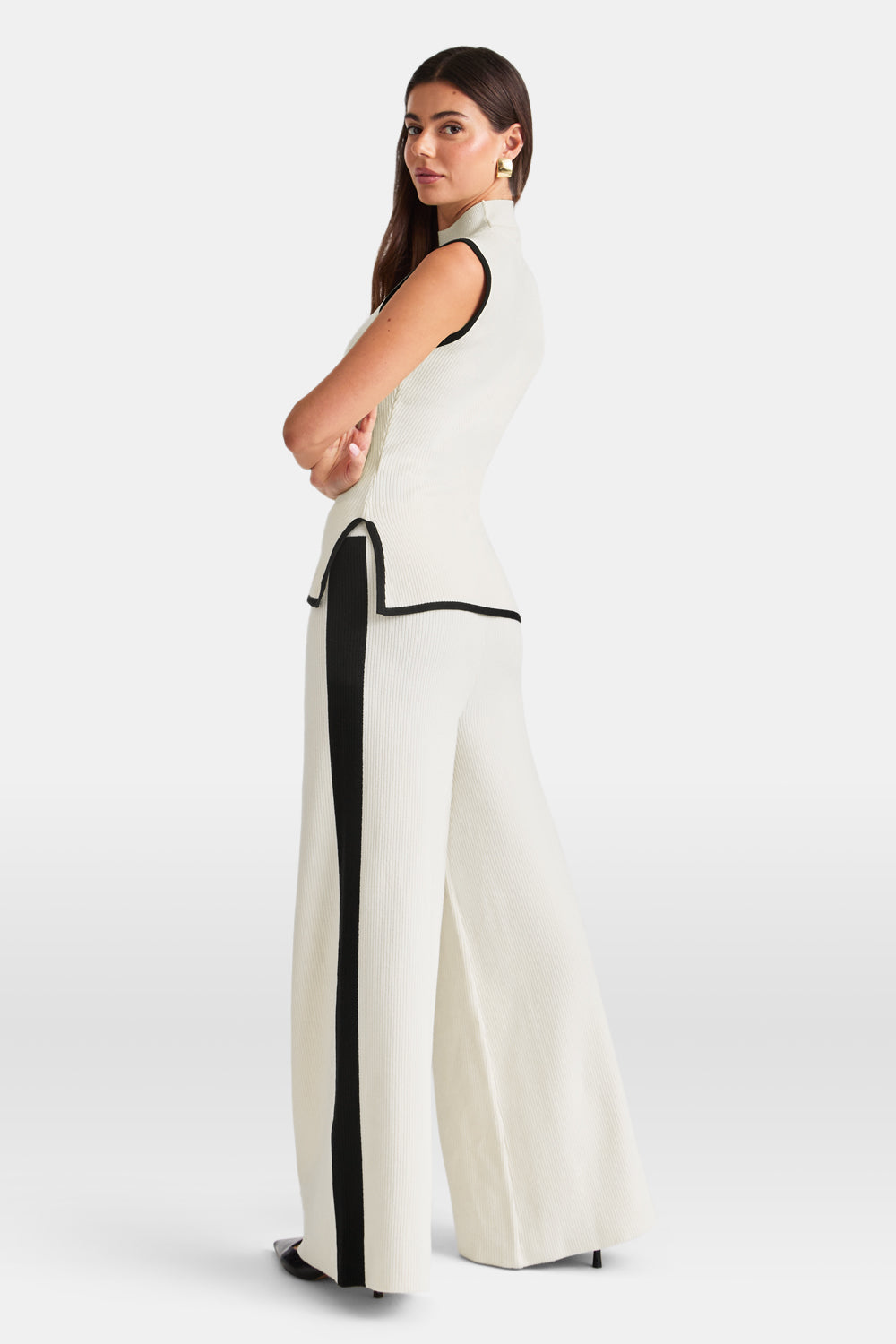 Ribbed flowy pants store