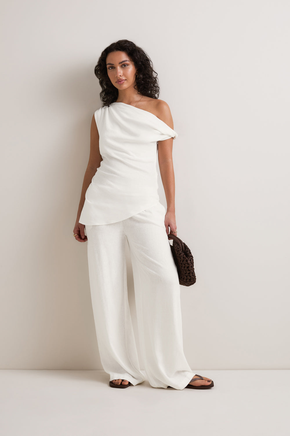 Soft Linen Top - Ivory