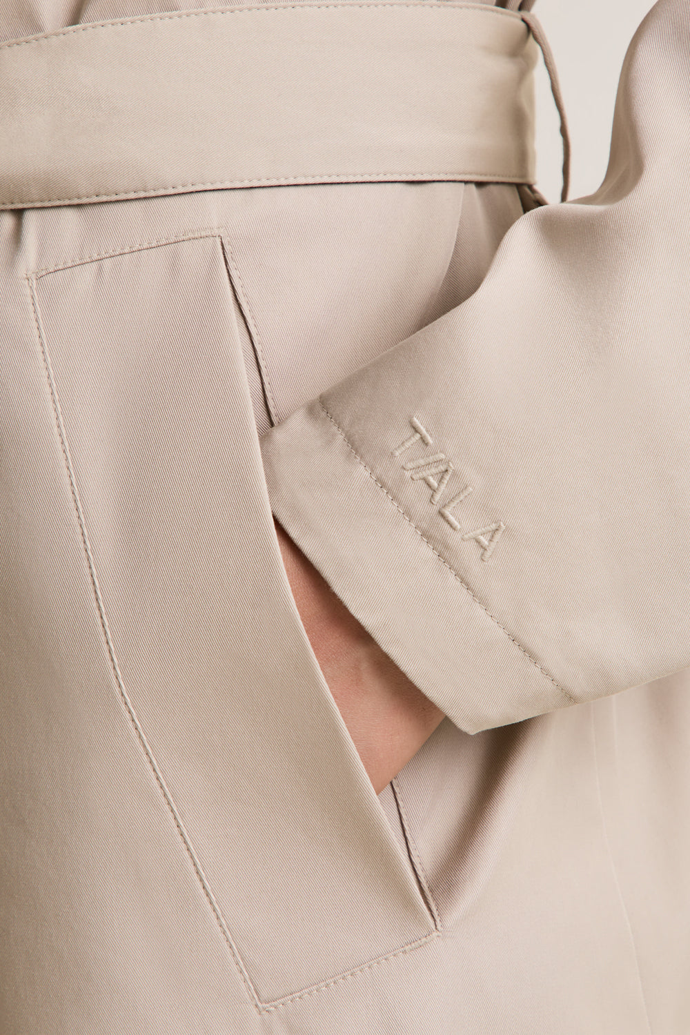 Longline Reversible Trench - Truffle / Americano