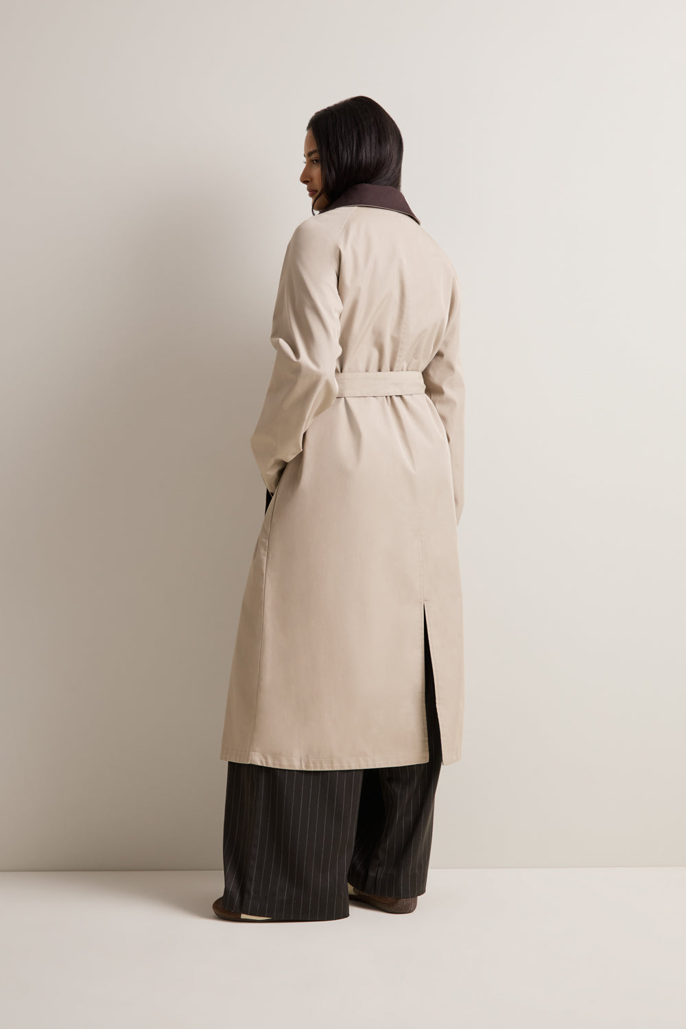 Longline Reversible Trench - Truffle / Americano