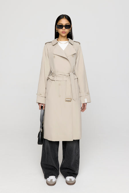 Multiway Belted Trench Coat - Truffle