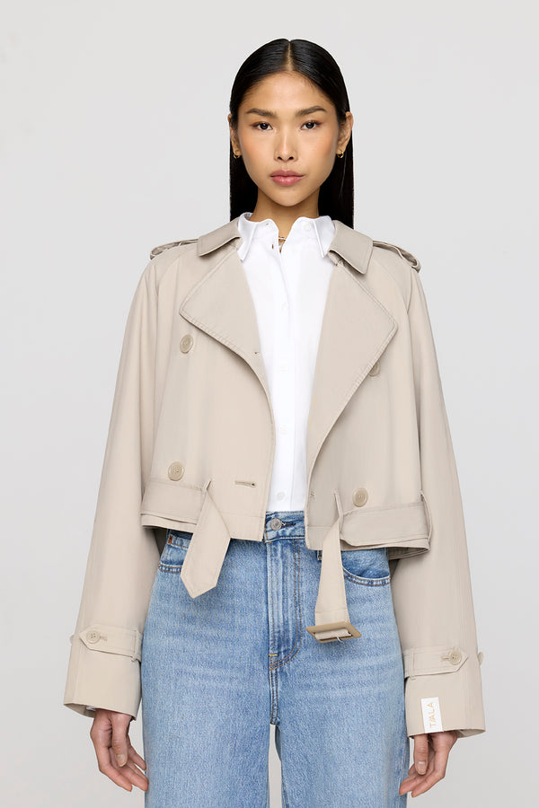 Multiway Belted Trench Coat - Truffle