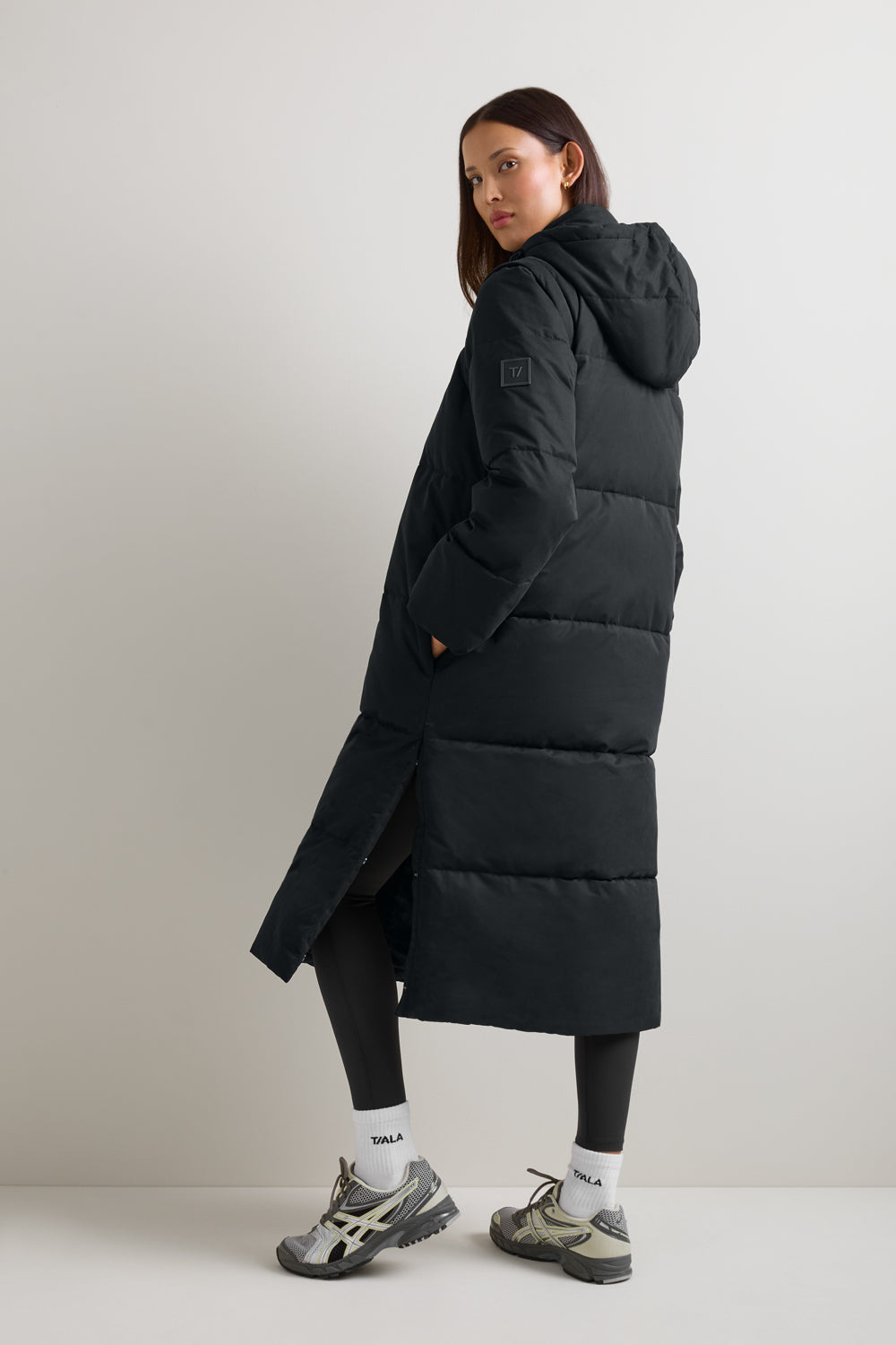 Polar Longline Puffer Coat - Black