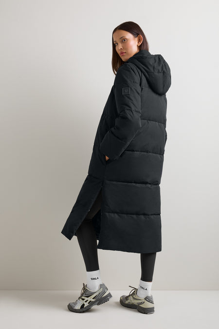 Polar Longline Puffer Coat - Black