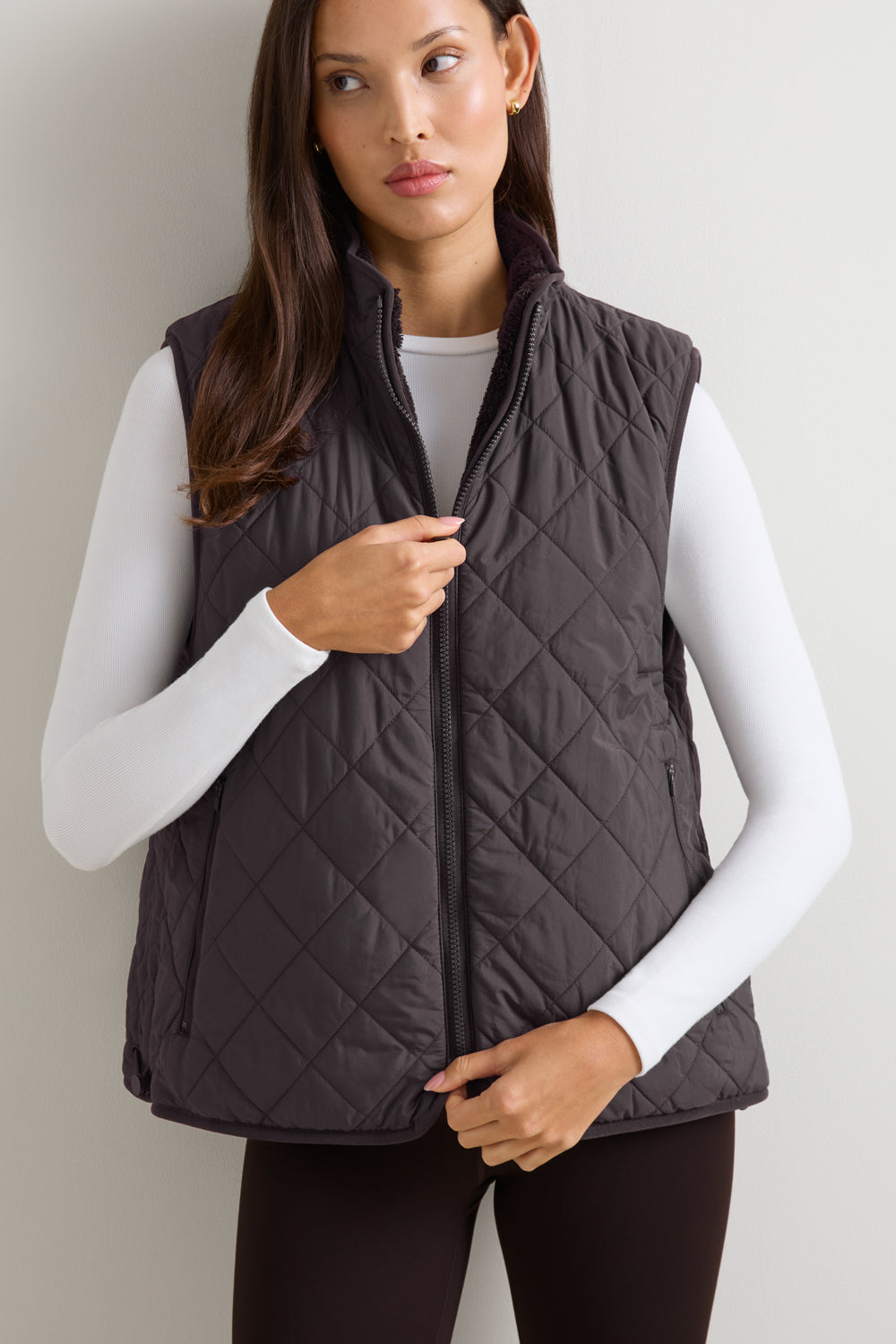 Reversible Fleece Gilet - Americano