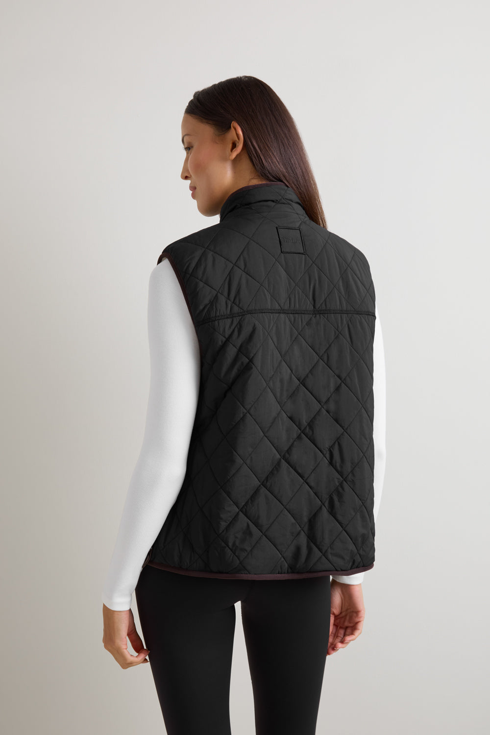 Reversible Fleece Gilet - Ivory & Black