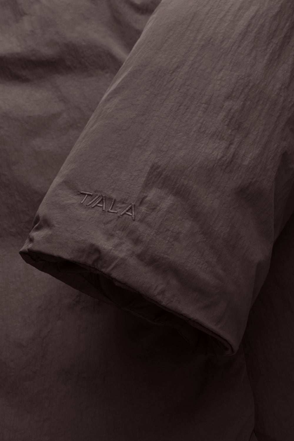 Reversible Wrap Puffer Jacket - Black & Americano