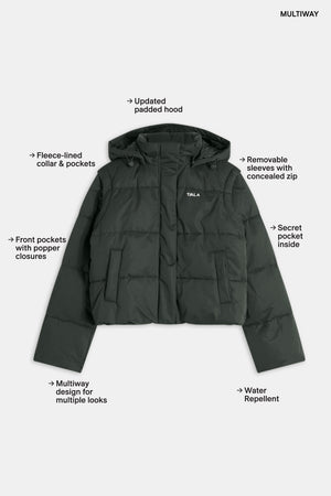 Storm Puffer Jacket - Dark Moss