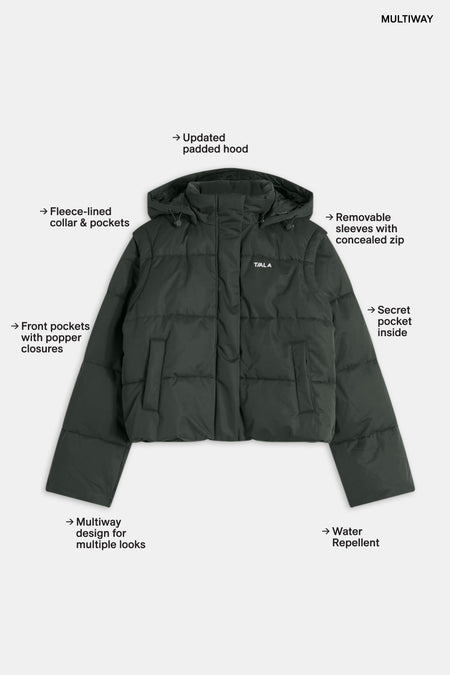 Storm Puffer Jacket - Dark Moss