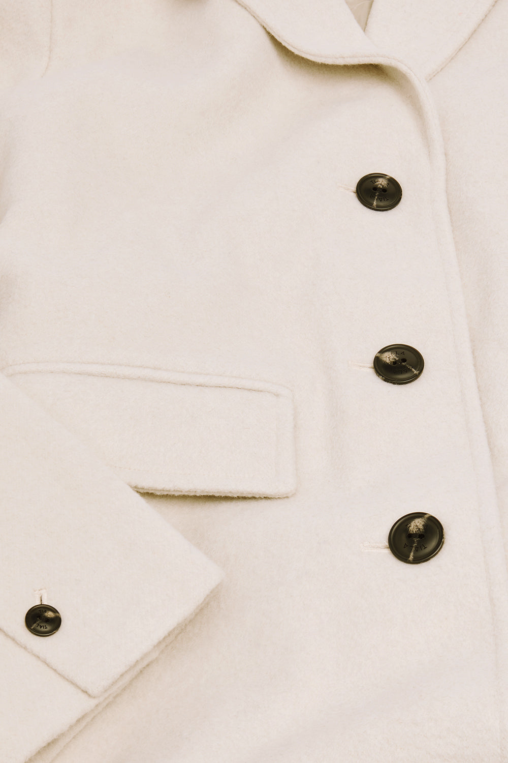 Wool Blend Oversized Overcoat - Oat Marl