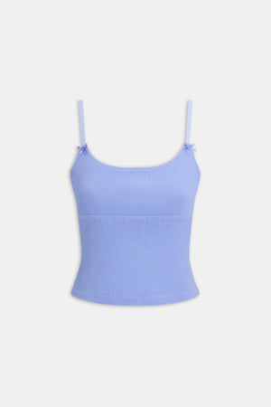 Soft Lounge Cami Top - Cornflower Blue