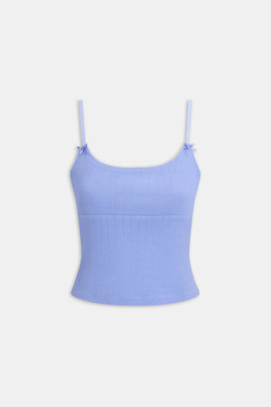 Soft Lounge Cami Top - Cornflower Blue