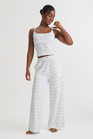 Soft Lounge Cami Top - Croissant Print