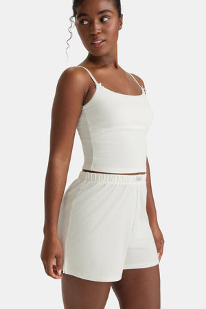 Soft Lounge Pyjama Shorts - Coconut Milk