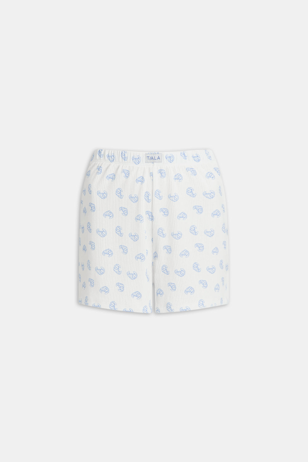 SOFT LOUNGE PYJAMA SHORTS - CROISSANT PRINT