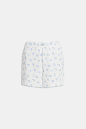 Soft Lounge Pyjama Shorts - Croissant Print