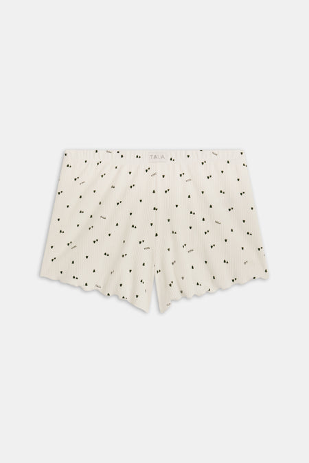 Pyjama Shorts - Ivory Forest Print