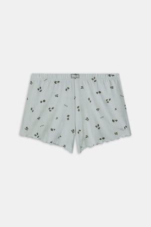 Pyjama Shorts - Sage Woodland Print