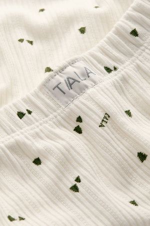 Wide Leg Pyjama Bottoms - Ivory Forest Print