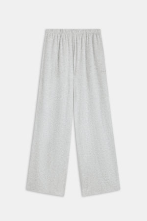 Wide Leg Pyjama Bottoms - Grey Marl