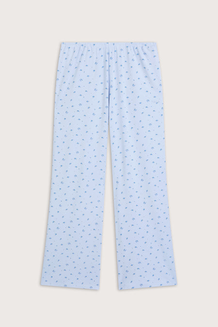 Pyjama Bottoms - Baby Blue Floral Print