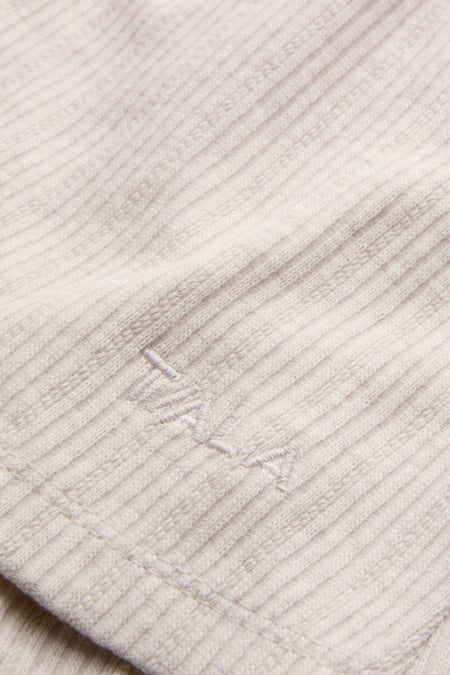 Button Pyjama Shorts - Oat Marl