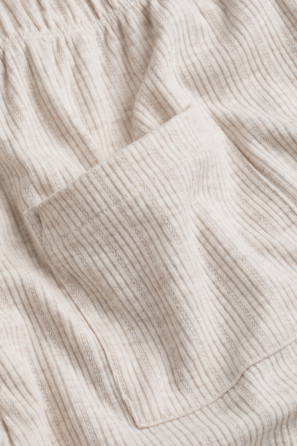 Wide Leg Pyjama Bottoms - Oat Marl