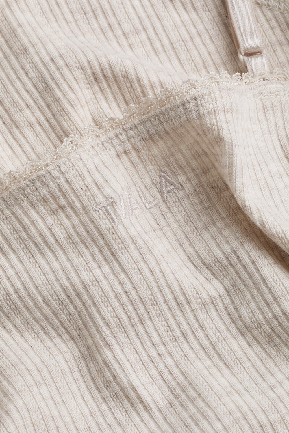 Cami Pyjama Vest - Oat Marl