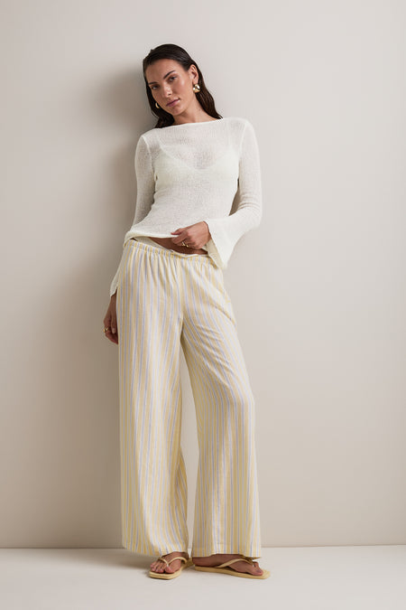 Multiway Long Sleeve Beach Knit Top - Ivory